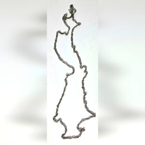 Elegant Silver Chain Necklace By Sarah Cov. 17.5" Drop